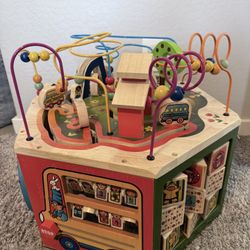 Wooden Activity Cube