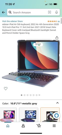 Edaiser iPad Air 5th keyboard 