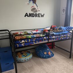 Twin Loft Bed With Storage 