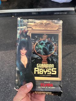 Vintage 1982 Elvira Guardians Of The Abyss Big Box Horror VHS Thriller Video