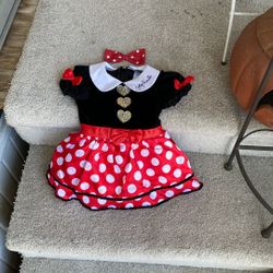 Costume For Baby Sz. 0-6. Months Dress Minnie 