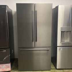 Bosch Counter Depth Matte Black Refrigerator