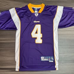 Reebok Brett Favre #4 Minnesota Vikings NFL Stitched Jersey Length +2 Men’s S