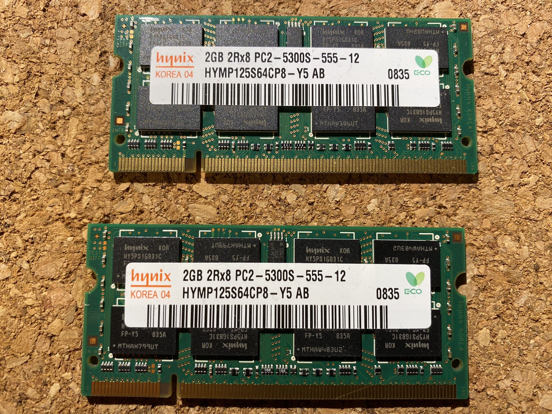 Lenovo Laptop Memory/RAM 2GB X2 (4GB Total) PC2-5300