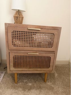 Rustic 2 drawer nightstand $100 per night stand qty 2