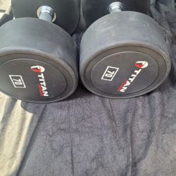 70lbs Dumbells Weights 