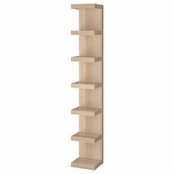 IKEA LACK Wall Shelf Shelving Unit, Stained Oak Effect, 30x190 cm (11 3/4x74 3/4 ") NIB