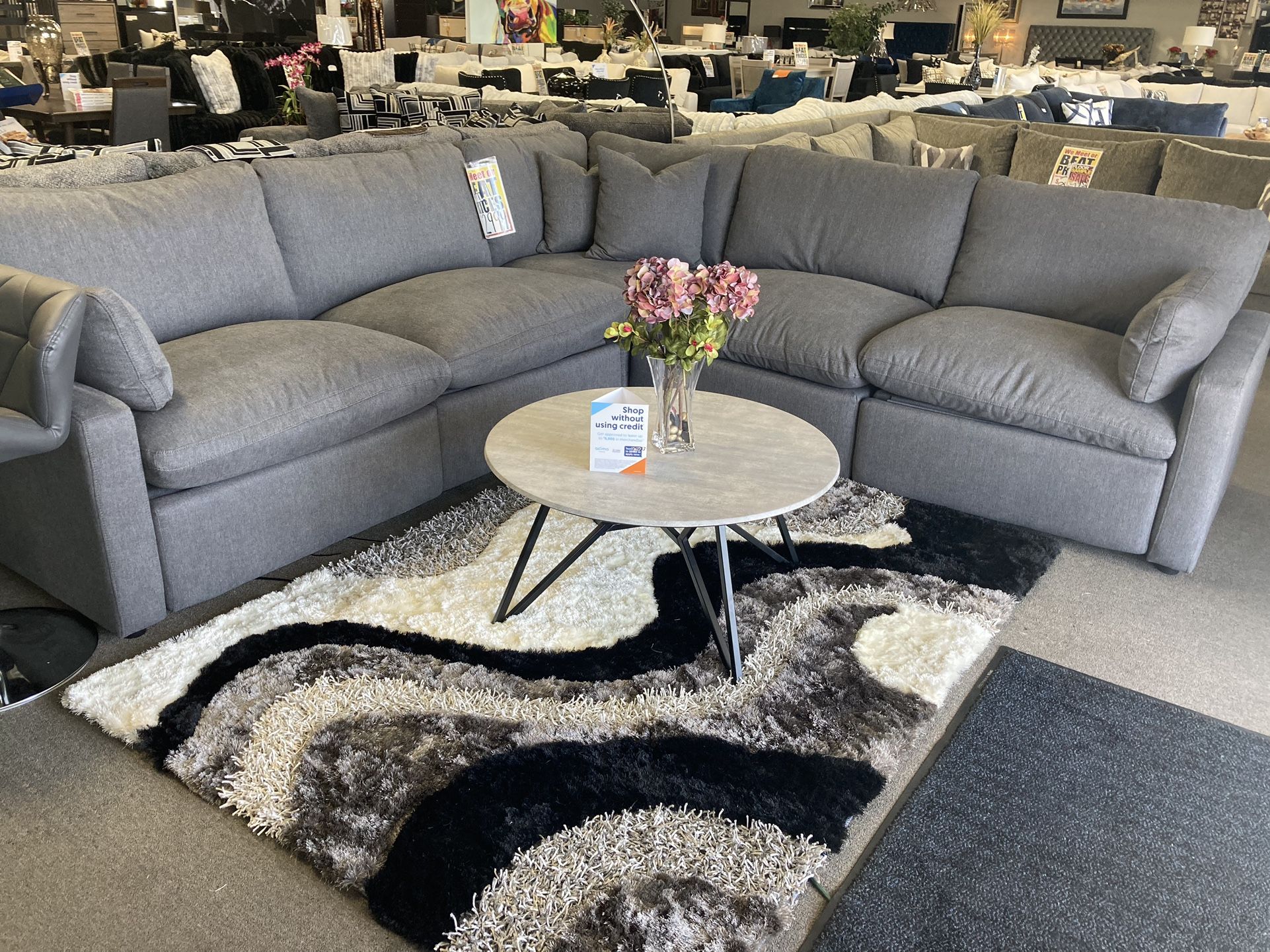 Down Feather Reclining Sectional! $2,899! Easy Financing!,All Products : American Fashion Style Bags On Sale