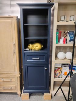 Home Decorators Collection
Windlowe 22 in. W x 16 in. D x 65 in. H Blue Freestanding Linen Cabinet