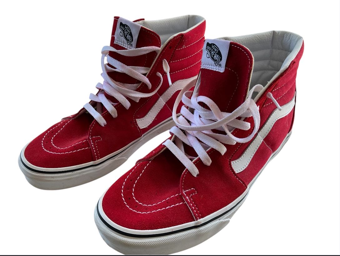 Vans Off The Wall Sneaker High Top Red Size 10.5