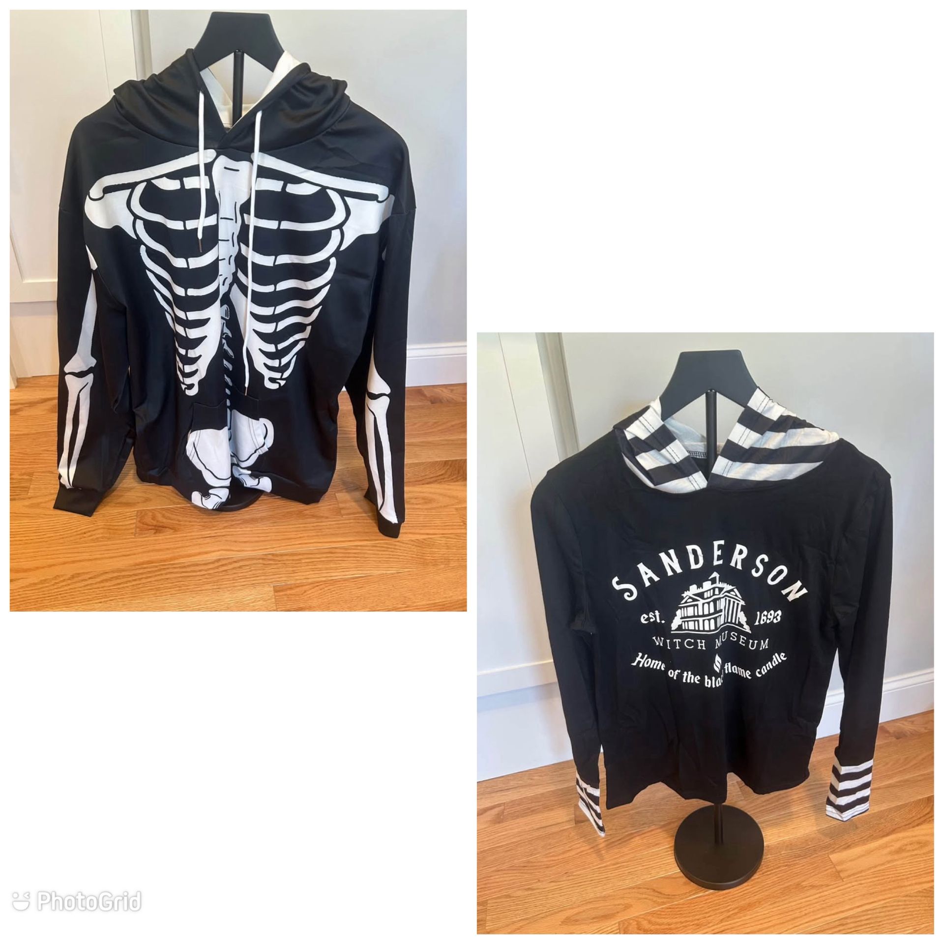 BRAND NEW HALLOWEEN HOODIES SWEATSHIRT SKELETON SANDERSON HOUSE