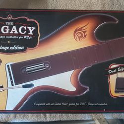 PS2 The Legacy Vintage Edition Controller with Dongle and Box~For Guitar Hero