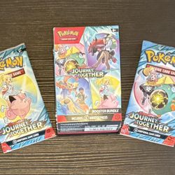 Journey Together Pokémon Bundle – Booster Bundle + 2 Extra Packs – Sealed!