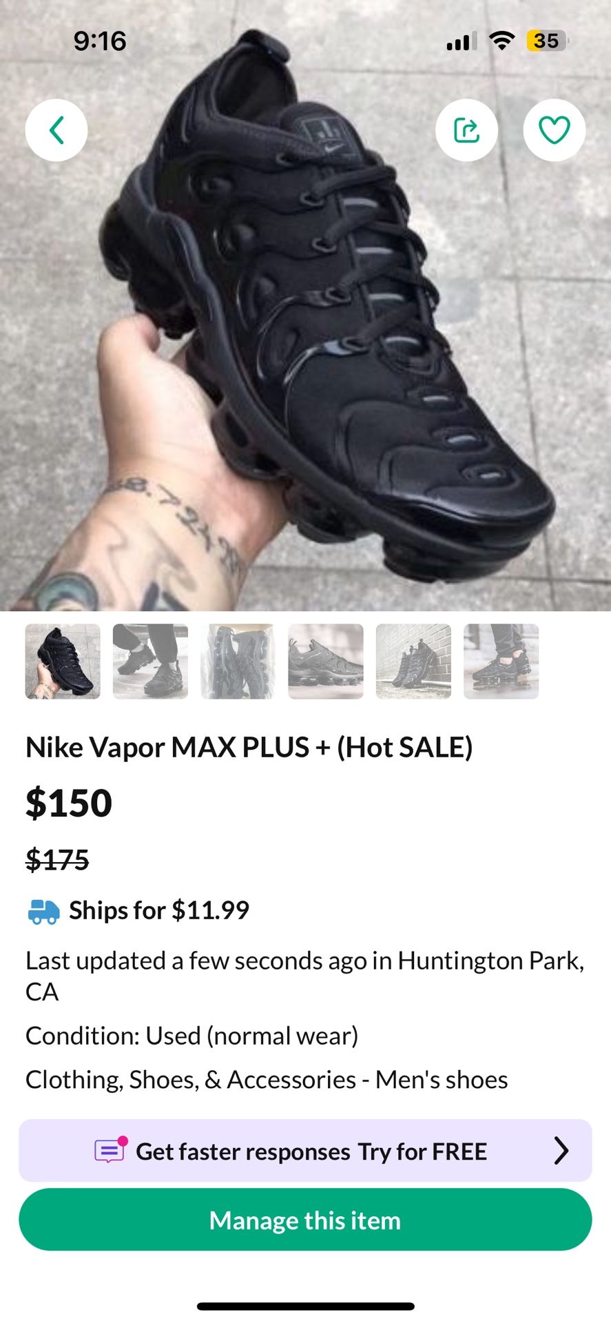 Nike vapor max (hot Sale) Didn't Fit Me