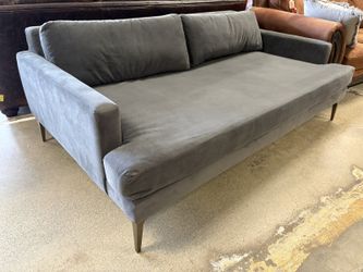 WEST ELM Andes Dark Grey Deep Seated Sofa