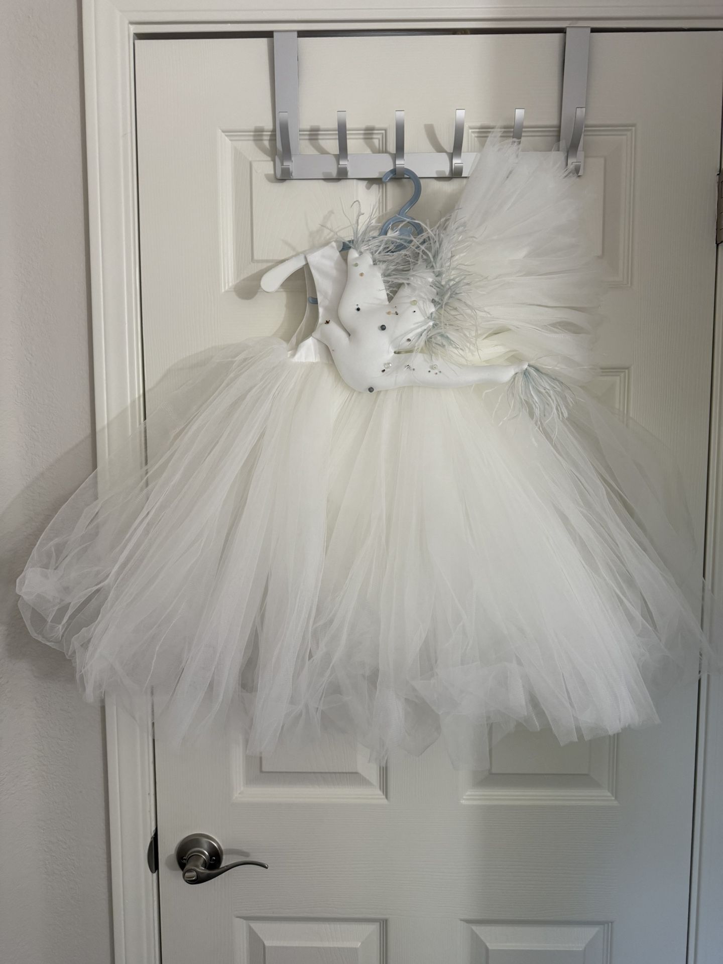 Nikolia toddler girl birthday white dress