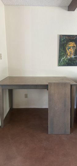 Bar height dining table with leaf extender