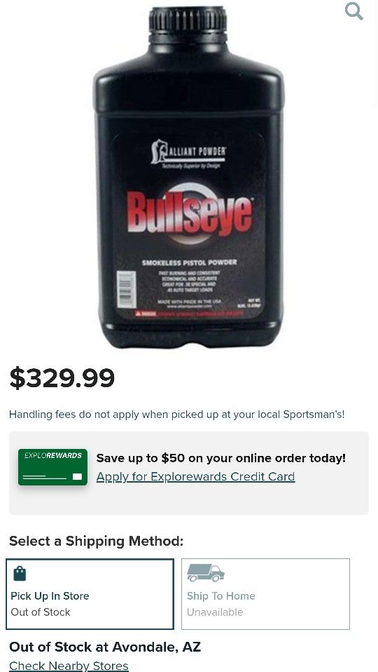 Smokeless PistoI Powder (8lb) Bullseye