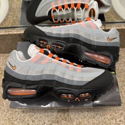 Nike Air Max 95 OG Big Bubble Bright Mandarin Orange Black 10.5 