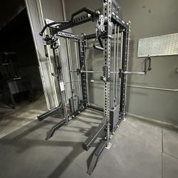 Vesta Fitness PRO SERIES Ultimate Half Rack Functional Trainer w/Smith Machine Bar | 320lb Stack | Gym Equipment | Fitness | Commercial | Squat Rack 