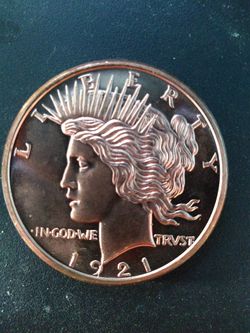 1 oz fine copper coin