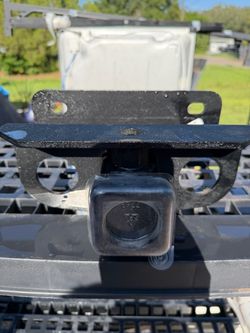 Black Steel Trailer Hitch Receiver Mount