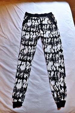 Tie-Dye Slim Fit Drawstring Joggers Pants, Size S