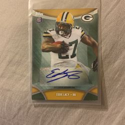 Signed Eddie Lacy Rookie Card Topps