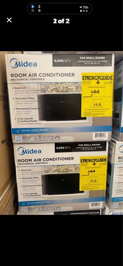 Midea 5,000 BTU ROOM AIR CONDITIONER MECHANICAL CONTROLS