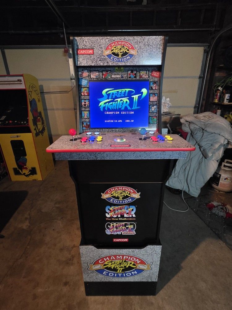 Street Fighter 2 Champion Edition Arcade Cabinet Heavily Modded RPI5 Wode Control Panel