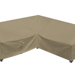 Heavy Duty V-Shaped Sectional Sofa Cover 85” x 85” – Waterproof 600D