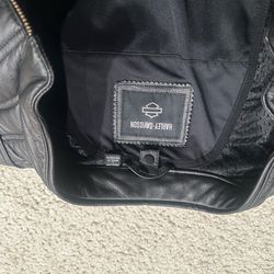 Harley Davidson riding jacket.