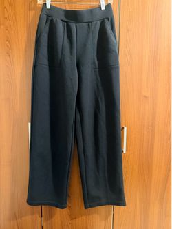 Mondetta Black Elastic Waist Wide-Leg Pants
