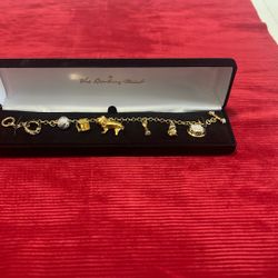 Danbury Mint Pug Charm Bracelet