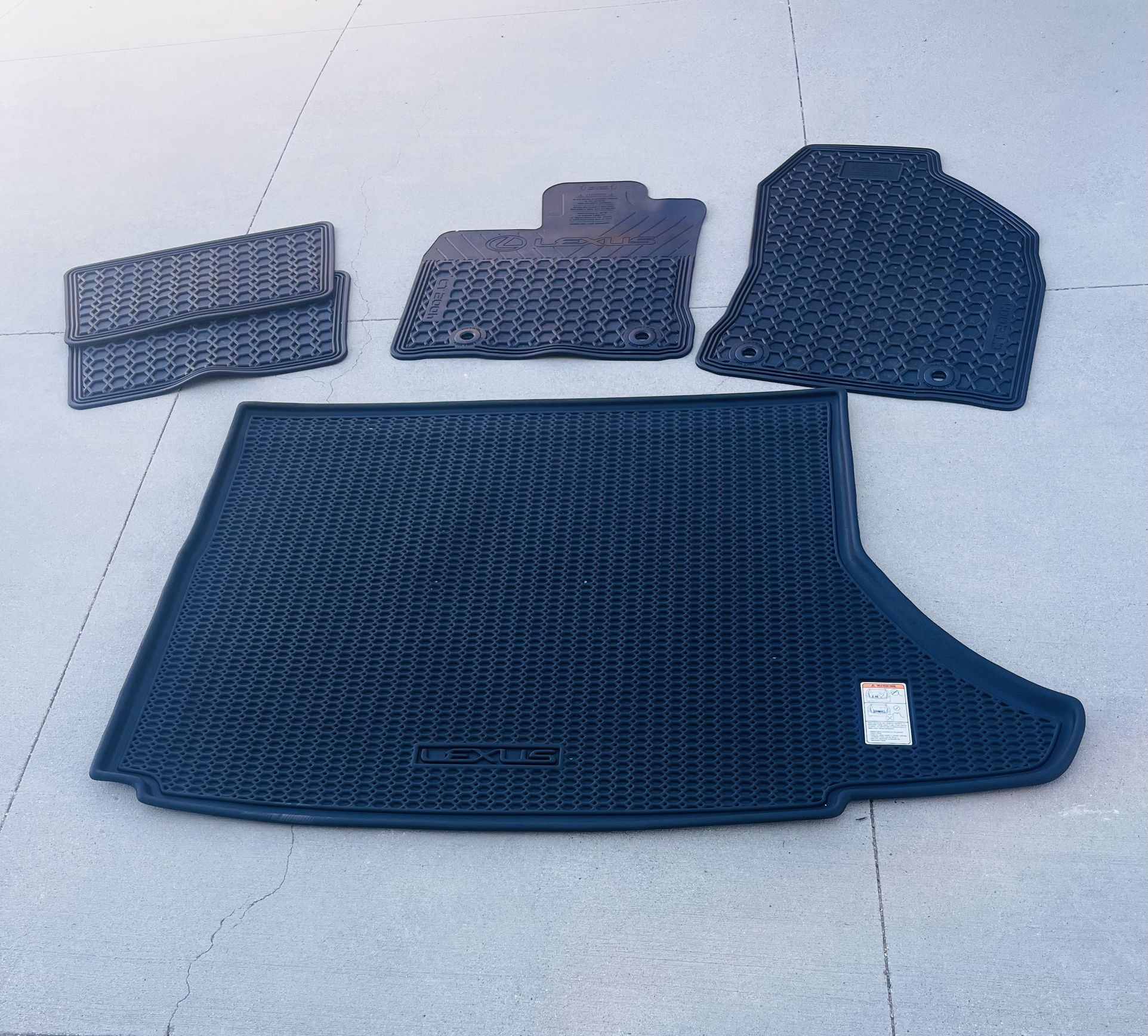 Lexus Ct 200h All Weather Like New 5 Piece Mat Set