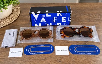 2 pair polarized vintage sunglasses