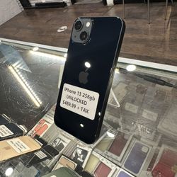 iPhone 13 256gb Unlocked 100% Battery Health Original Battery 
