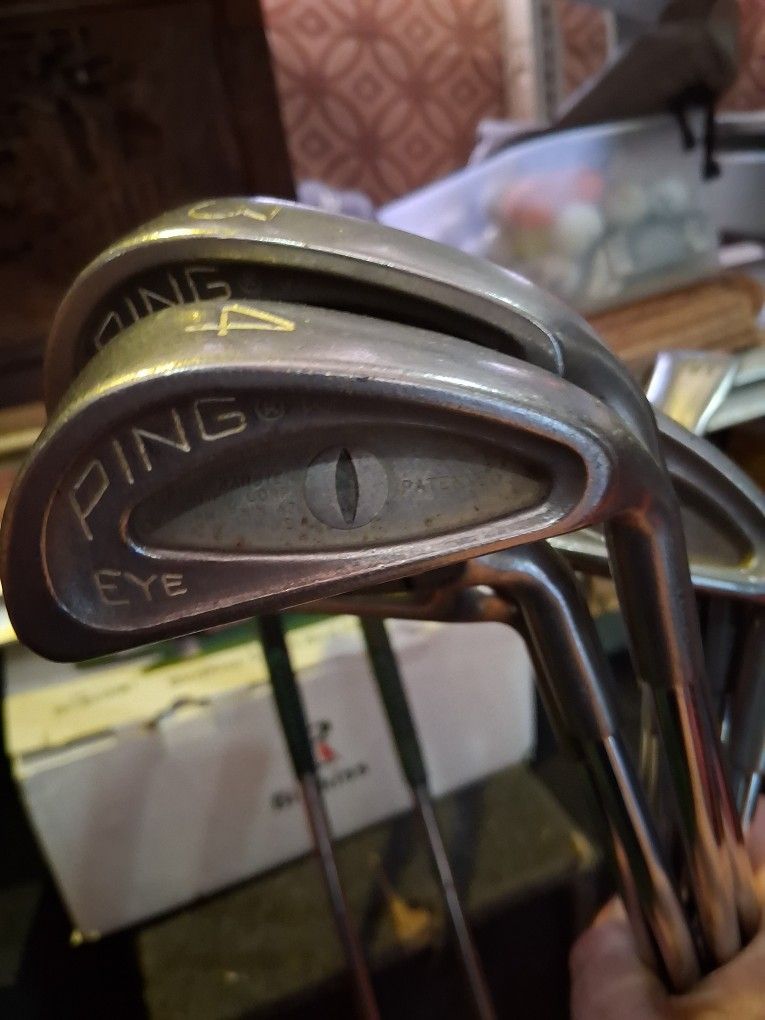 Ping Eye Set Of Irons 3 Thru 9 Also S & W