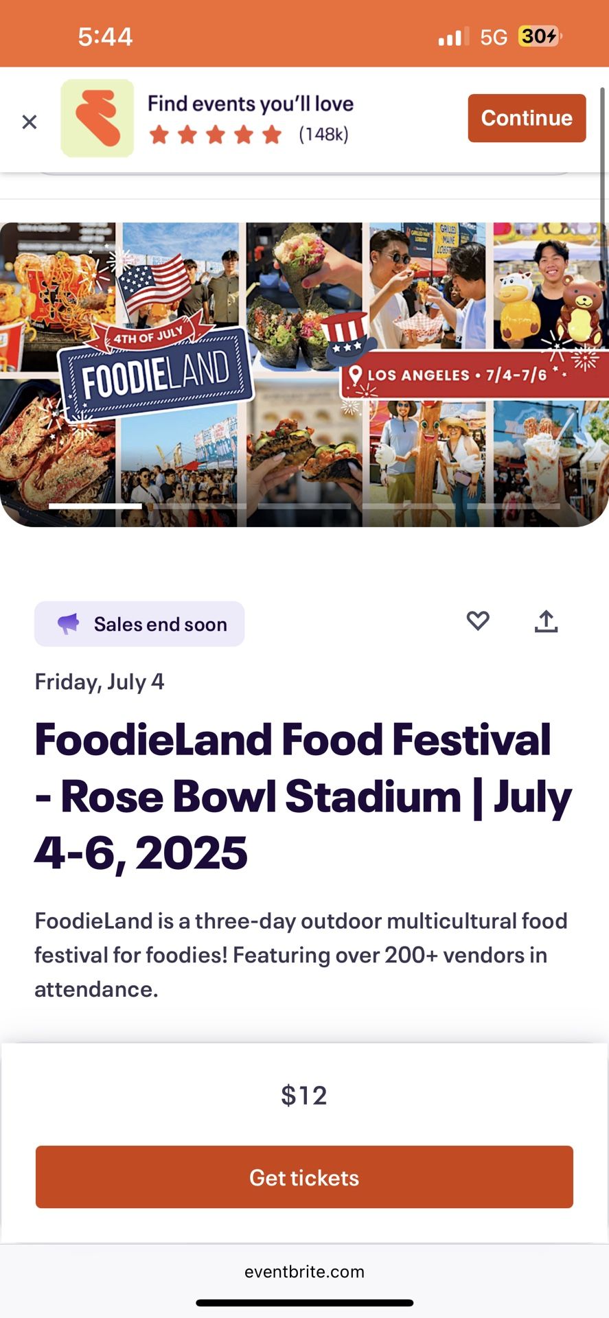 FoodieLand Food Festival - Rose Bowl Stadium July 5th