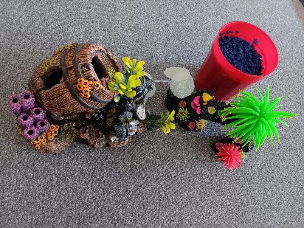 Barrel Coral Aquarium Fish Tank Decoration