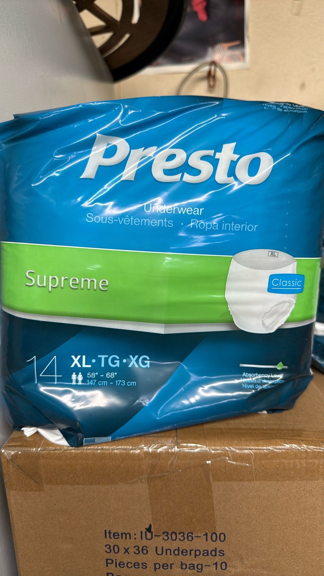 Men Or Woman XL Underwear Presto Classic FREE