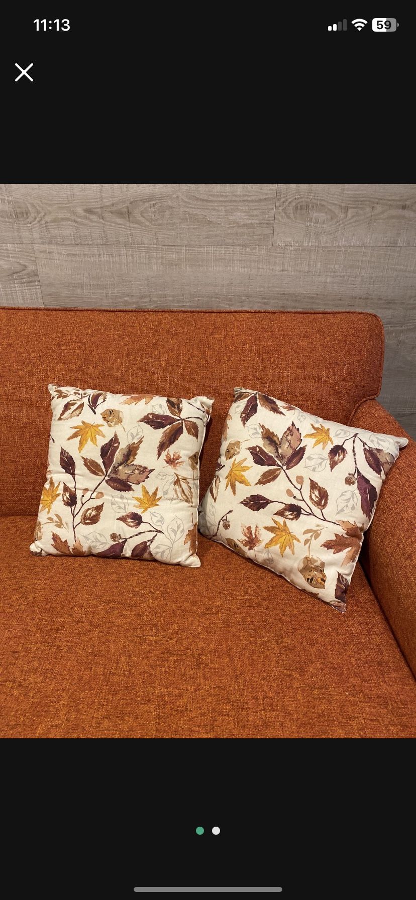 Fall Leaves Decorative Pillow