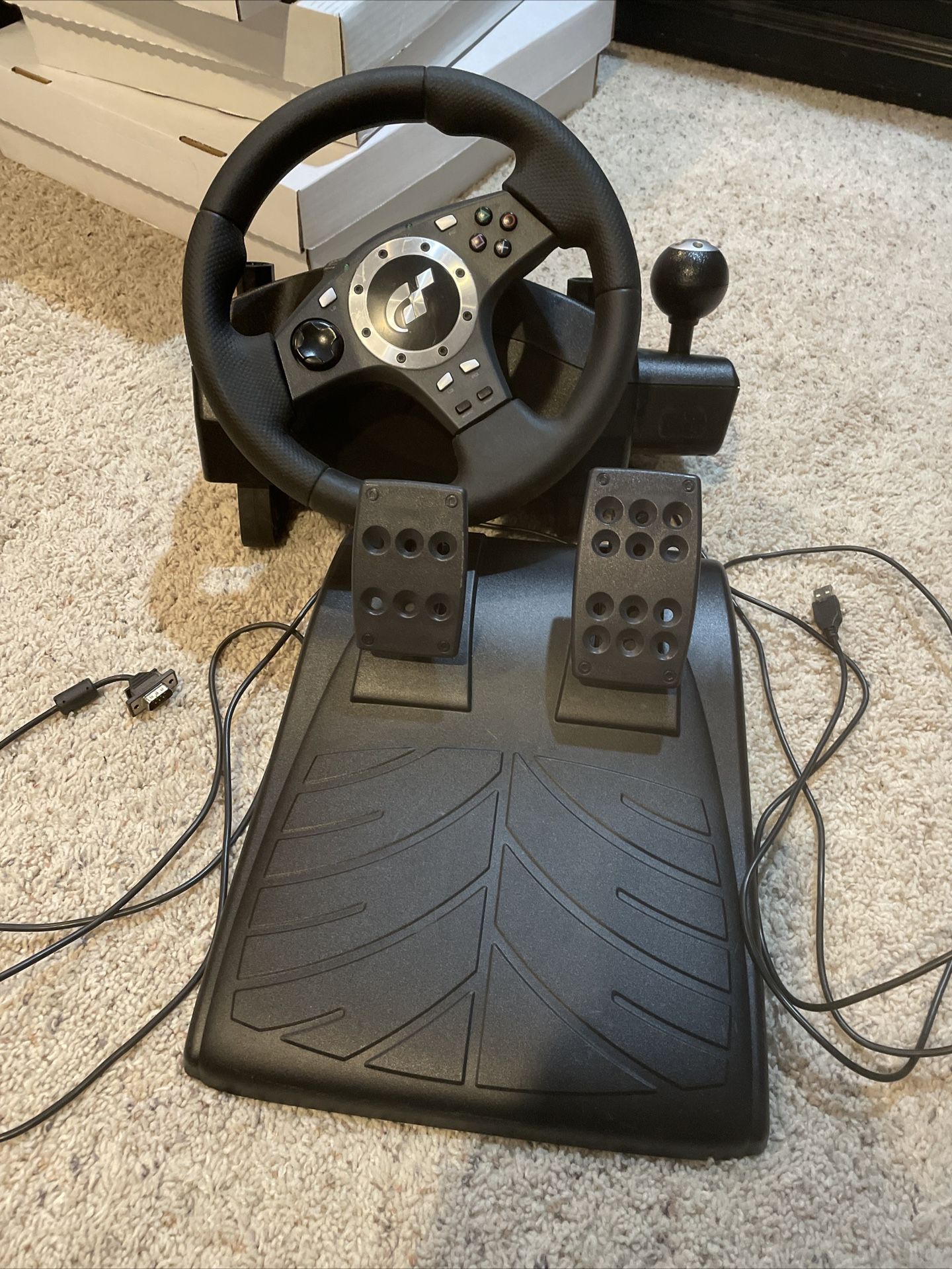 Sony PlayStation 2 Logitech Driving Pro Steering Wheel Gran Ps2 for Sale in Hanover Township, PA -
