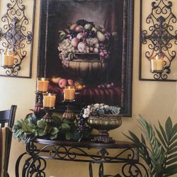 Home Interiors Set De Sconces Metal Solamente 