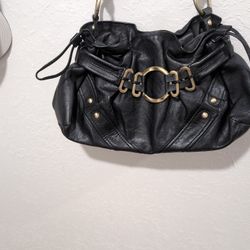 BLACK LEATHER PURSE 