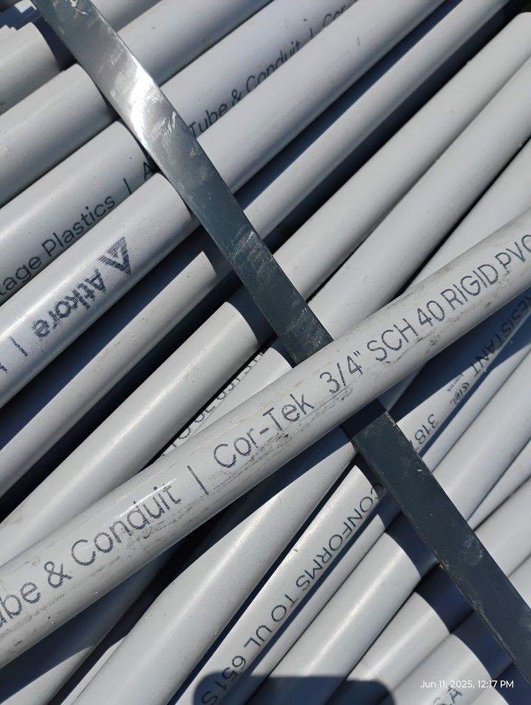 PVC Pipes 3/4 4.50 Each