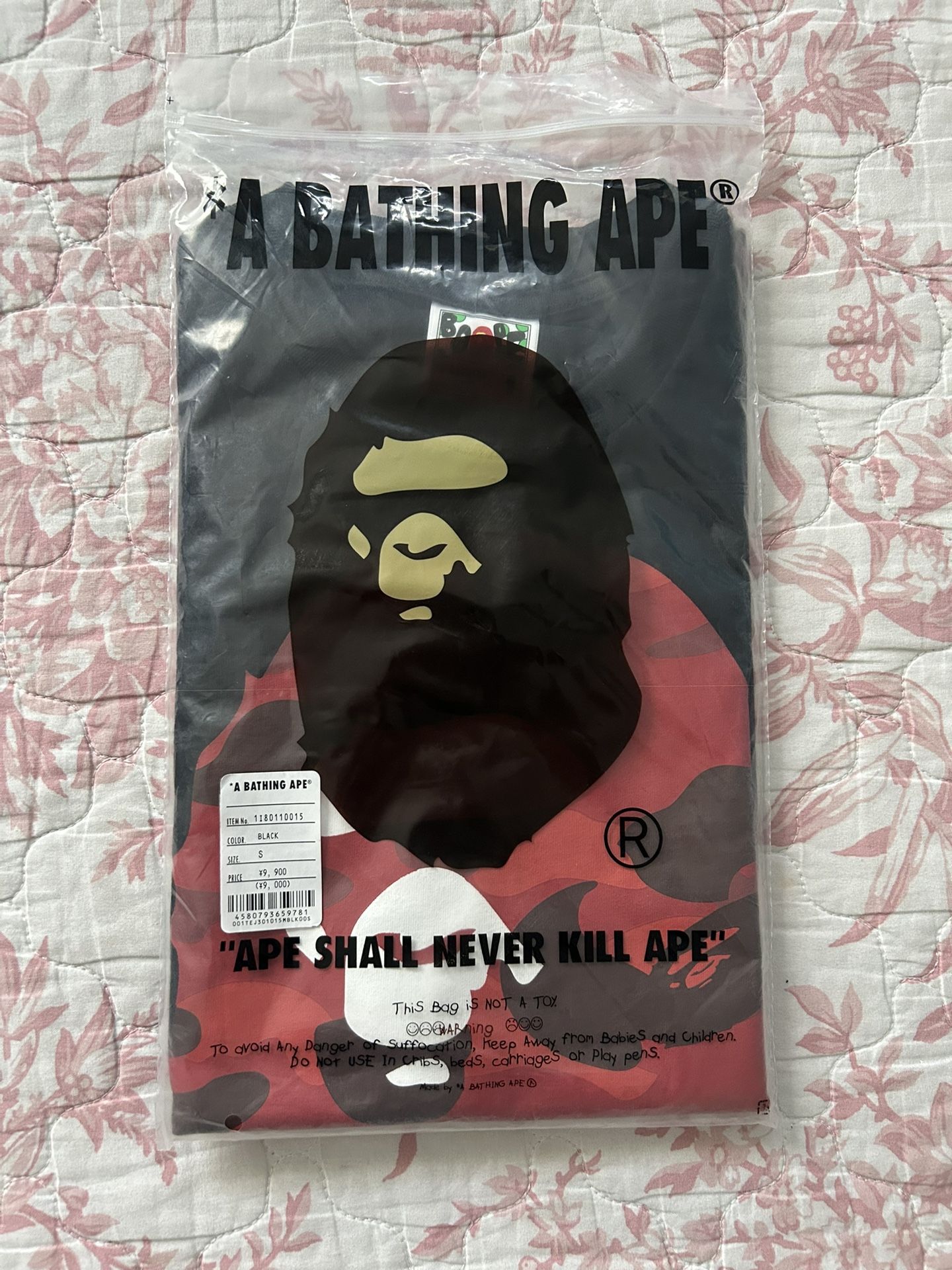 Black And Red Bape T-shirt