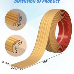 Peel & Stick Wall Corner Trim – 40FT Roll – NEW – $25  Brand new in package. Flexible 3-in-1 corner trim molding (40 feet long).  ✔️ Waterproof & dura