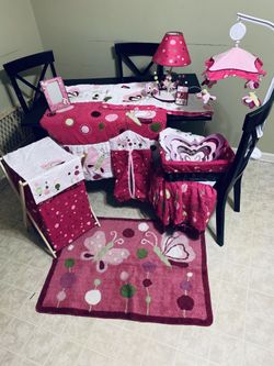 Nursery Crib Bedding & Decoration Set