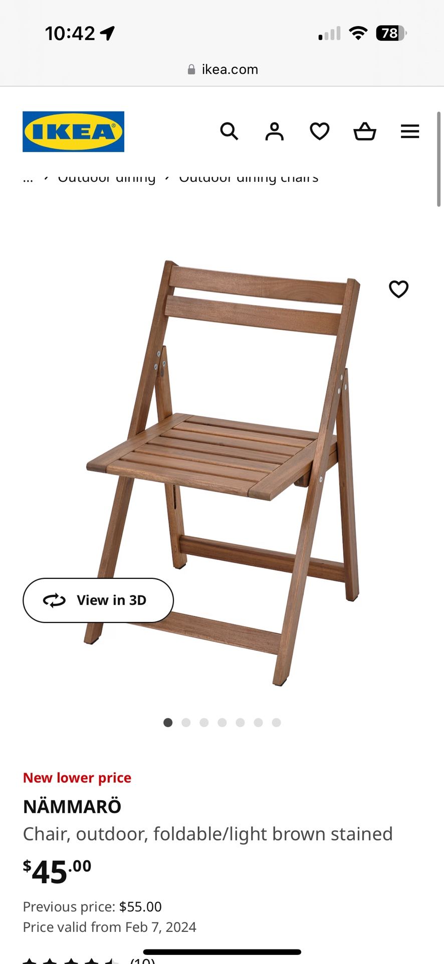 IKEA NÄMMARÖ Chair Set Of 2